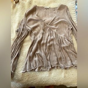 On the Road Flowy Bell Sleeve top